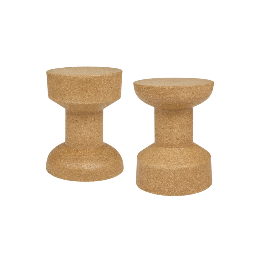 Trophy Side Table Cork Honey