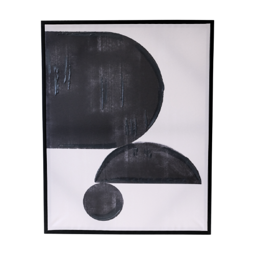 CLEARED Black & Beige Geometric No.2