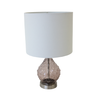 Smoked Grey Glass w/ Bumps Table Lamp