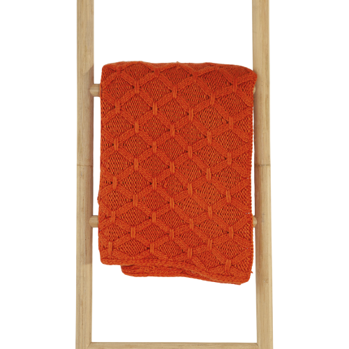 Orange Cable Knit