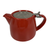 Red Teapot with Metal Lid