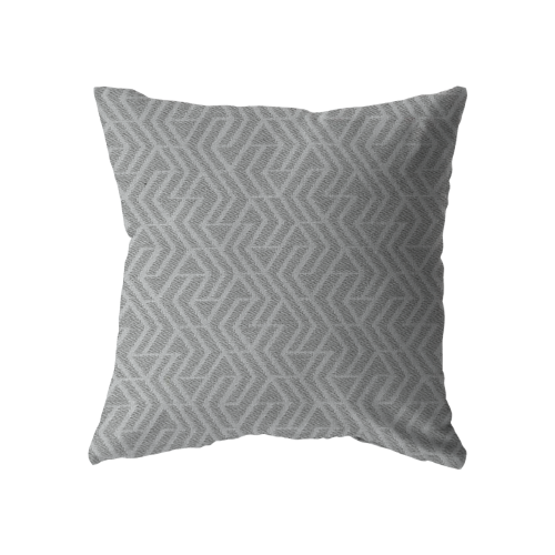 22x22 - Grey & Beige Zig Zag