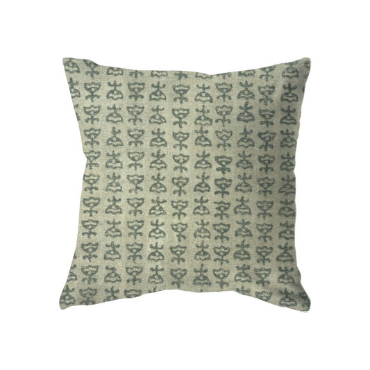 18x18 Arlo Basil with Tribal-Style Print