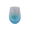 Blue Stemless Wine Glass