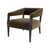 Gary Dark Accent Chair Olive Velvet w/ Oak Frame