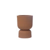 Planter - Round Stoneware Pleated Footed