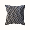 18x18 - Large Zig Zag Charcoal, Beige & Grey