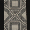 Art - CLEARED Black and white pattern over black fabric 2