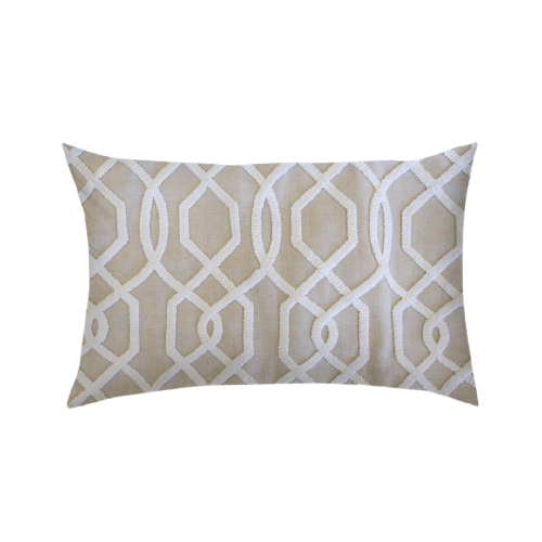 14x24 Cream & Beige Trellis Pattern