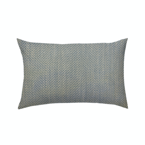 11x14 - Small Herringbone Blue Cream