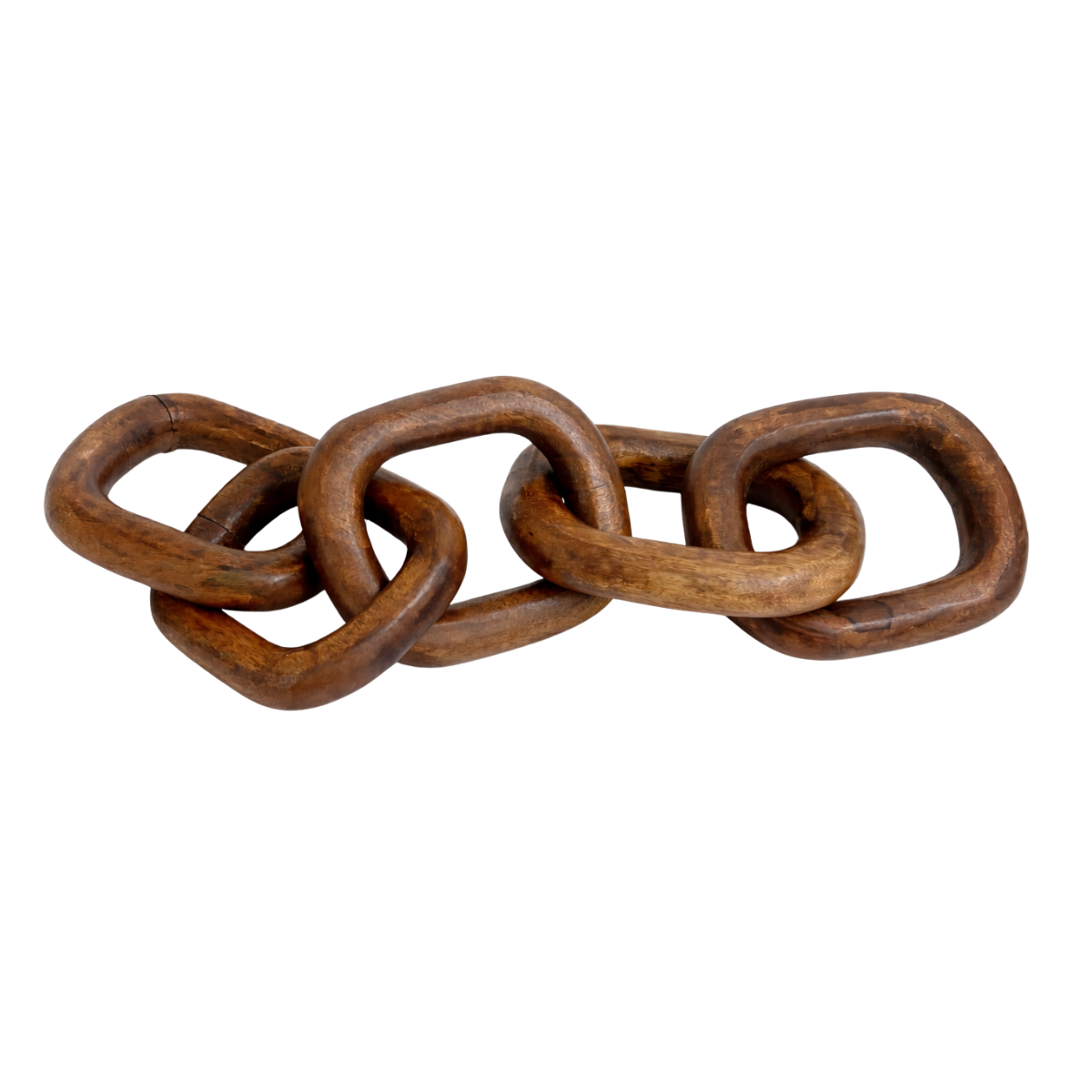 Brown Wooden 5-Link Decorative Chain