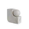 Candle Holder Marble L w/ Ball