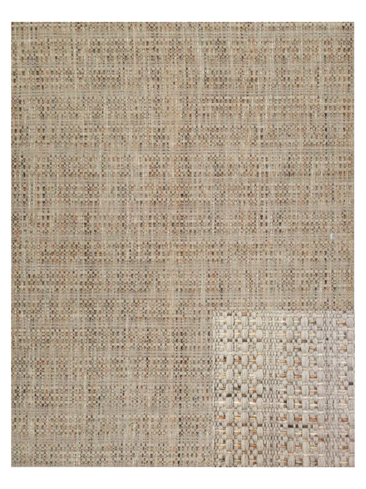 5X8 Taupe and Brown Woven Nepal Rug