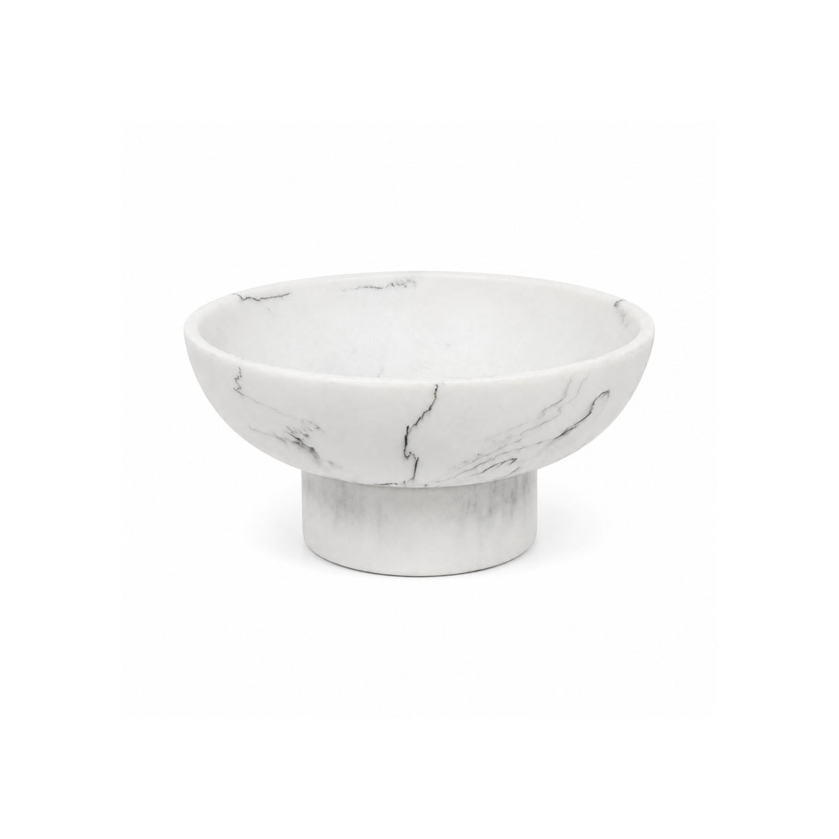 White Stone Bowl Soap Dish