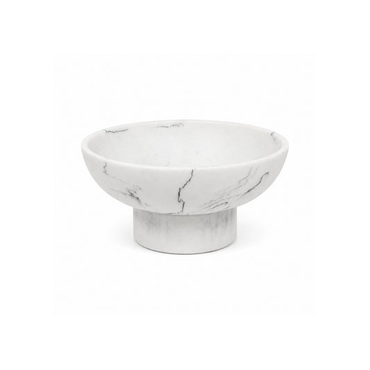 White Stone Bowl Soap Dish