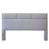 King 3 Tufts Medium Grey Headboard