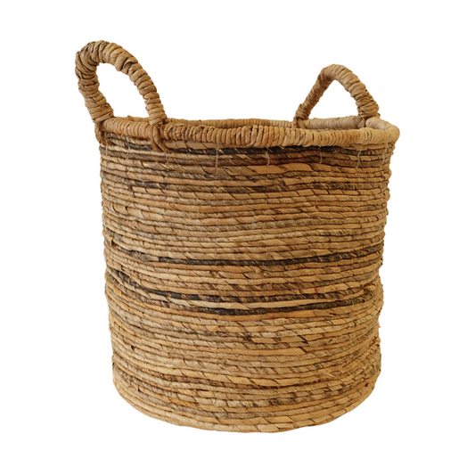 Woven Grass Basket with Handles