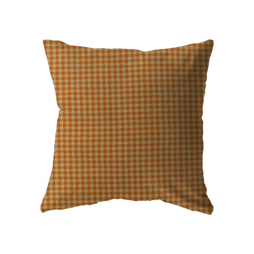 18x18 - Orange Houndstooth