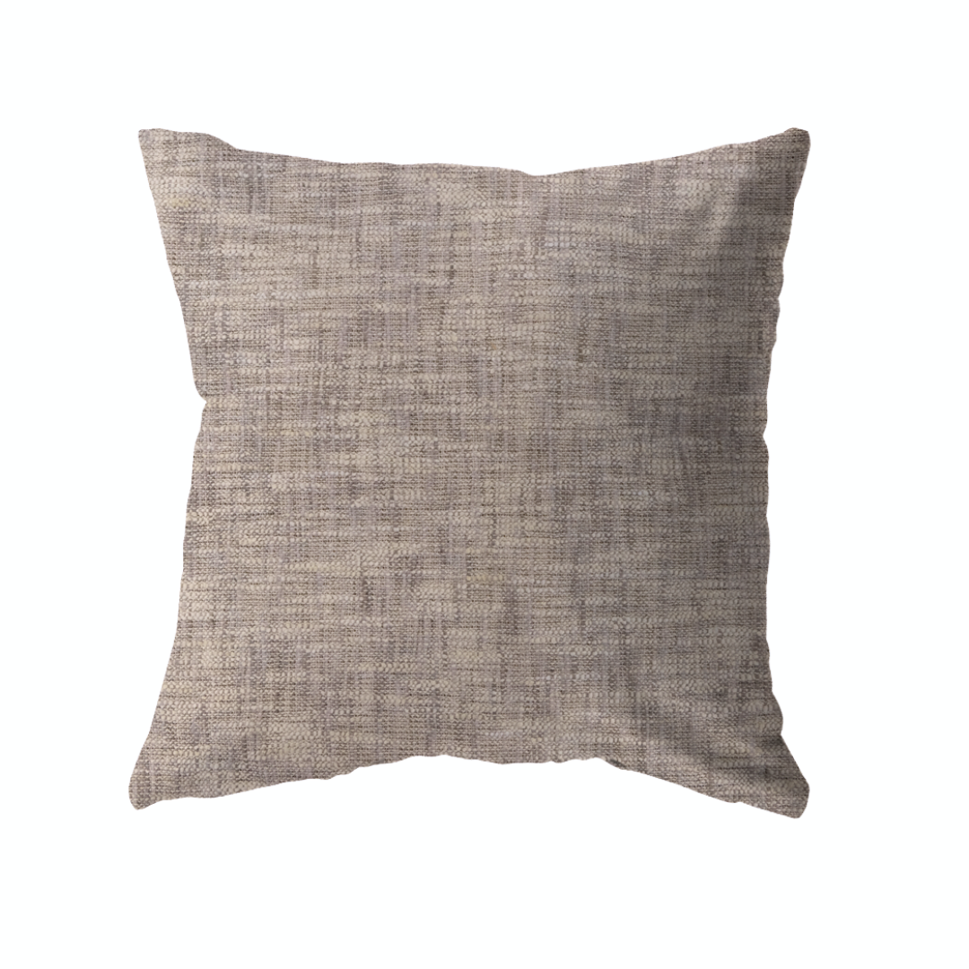 18x18 - Tweed Cream Grey Weave