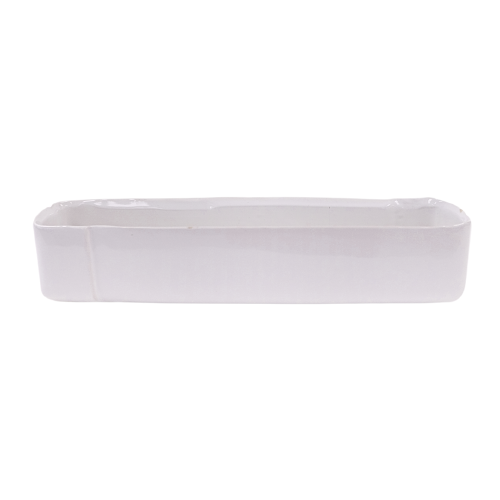 White Draper Rectangle Tray