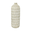 Rustic White Wood Cylinder Vase