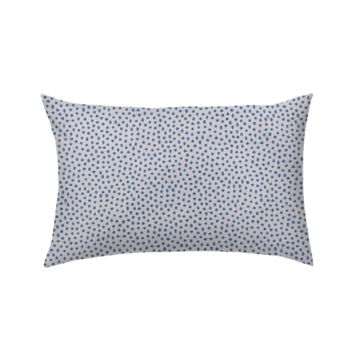12x16 - Blue Flocked Dots