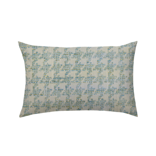 11x14 - Blue/Green Woven Houndstooth