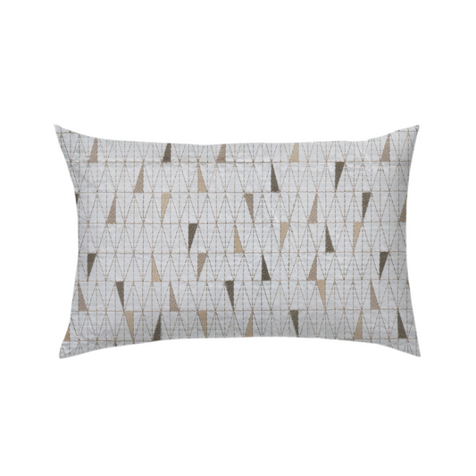 14x24 Trilateral Gold, Brown & White Triangles