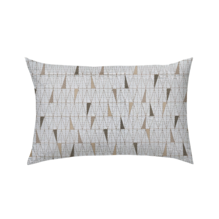 14x24 Trilateral Gold, Brown & White Triangles