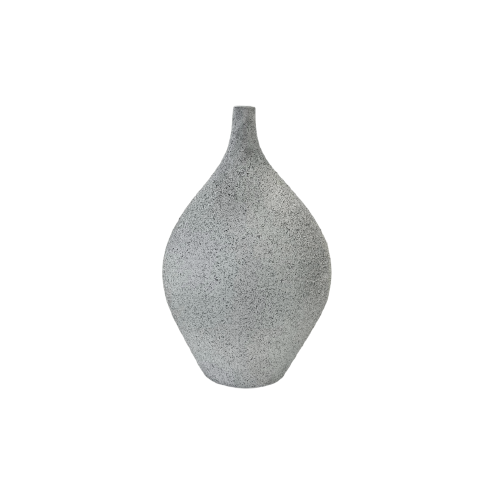 Speckled Grey  Narrow Neck Vase