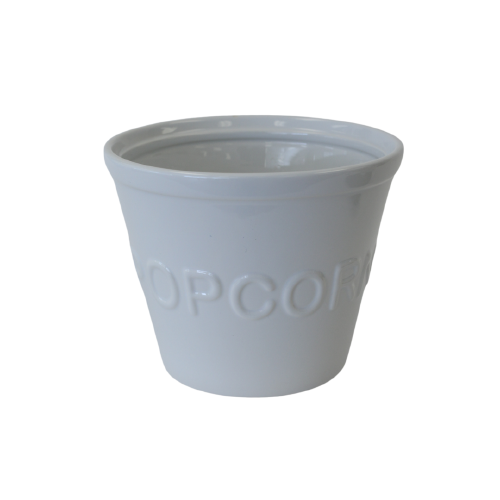 Bowl - Popcorn White w/ Writing