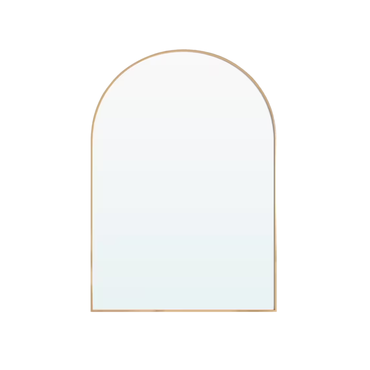 Aluminum Arch Gold Curve Mirror