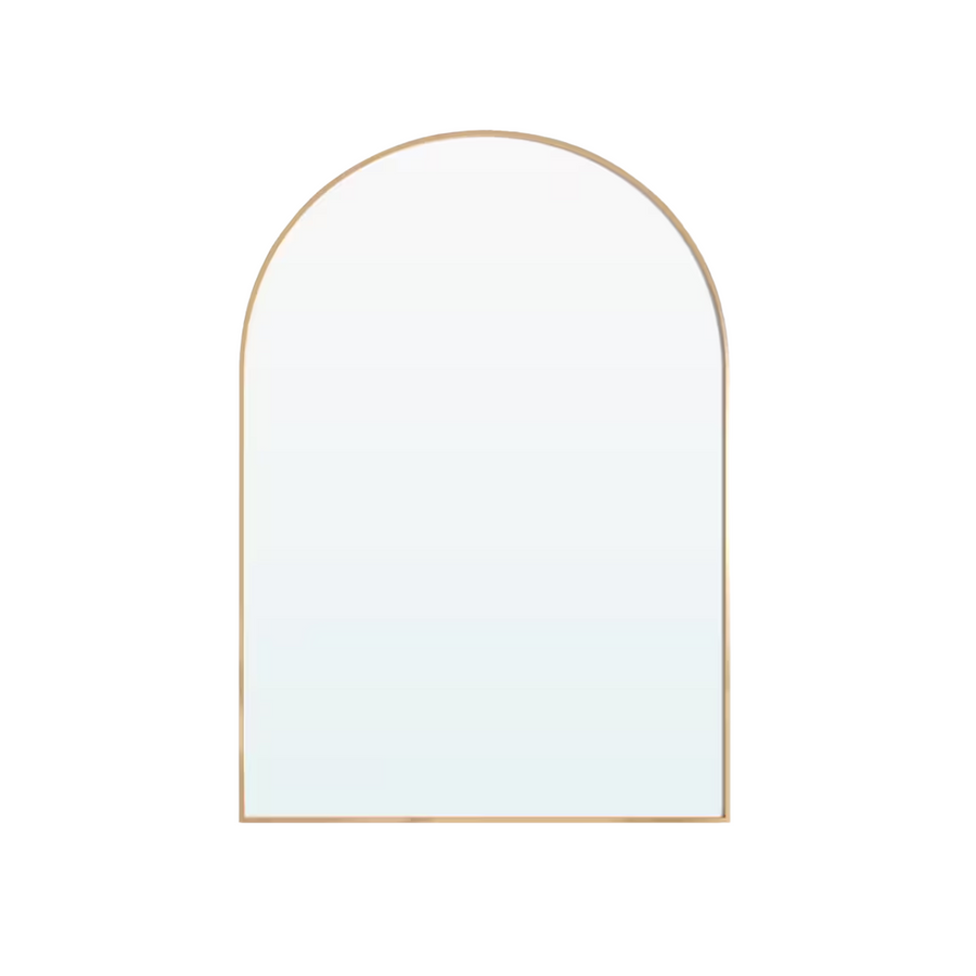 Aluminum Arch Gold Curve Mirror
