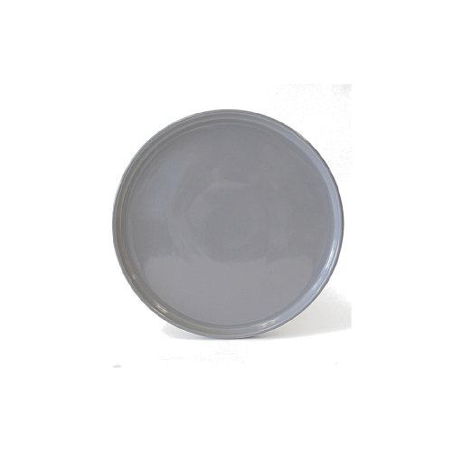 Plate - Grey Ceramic w/Rim