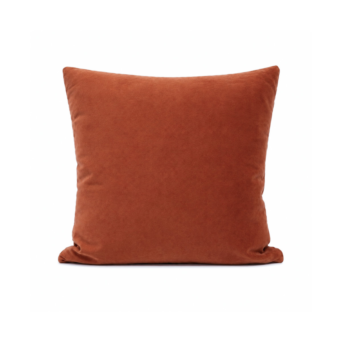 18x18 Terracotta Velvet Accent Pillow