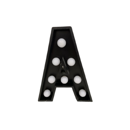 Sculpture - Letter A w/ Lights