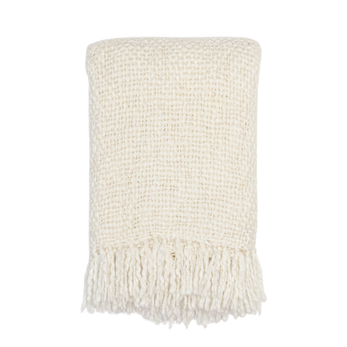 Knit Cream Throw