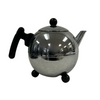 Chrome Round Tea Pot with Black Knob