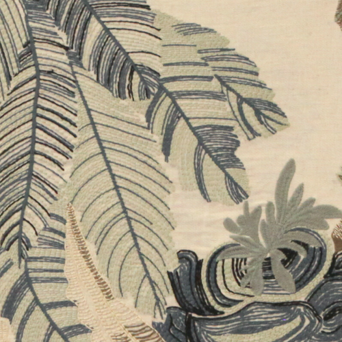 Art - CLEARED Fabric green and blue leaves