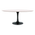 Oval Acacia Wood Dining Table w/Metal Base