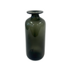 Black Glass Flare Top Vase