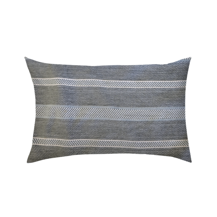 14x24 - Soft Grey Diagonal Stripes w/ Light Pink
