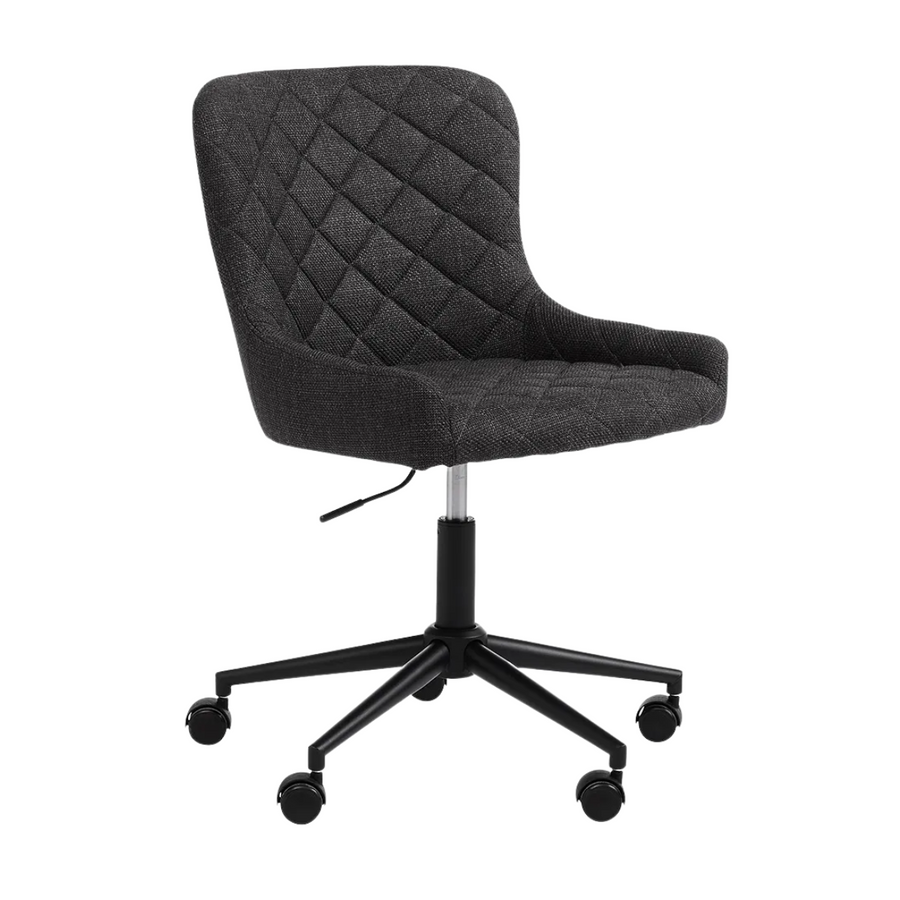 Armless Dark Grey Office Chair
