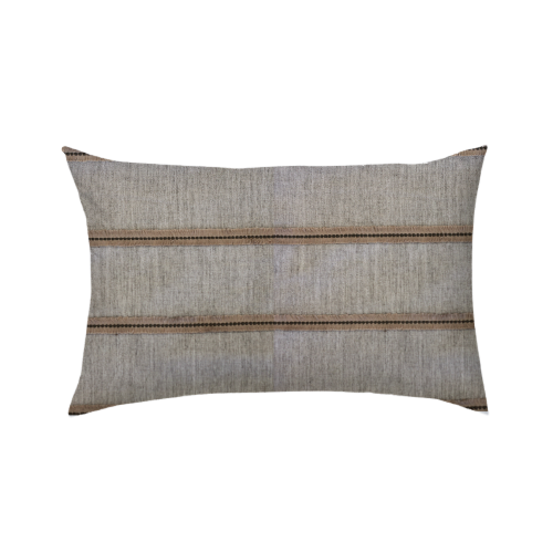 14x24 Beige and Brown with Embroidery Stripes