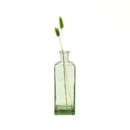 Bottle - Square Clear Glass