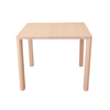 Nordic Dining Table with Square Edges and Rounded Corners