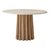 Dining Table Sculpture Round Oak Wood