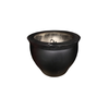 Ceramic Round Matte Black Pot