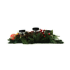 Christmas Centrepiece Candle Holder w/Garlands & Gold Ornaments
