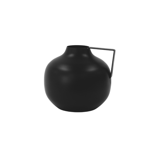 Aleta Iron Matte Black Small Vase